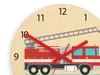 ModernClock, Wanduhr, Wanduhr für Kinder, Feuerwehr, stille Produktbild-Vorschau 3