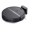 A black and gray robot vacuum cleaner with its charging dock, shown from a diagonal angle against a white background. Podgląd zdjęcia produktu