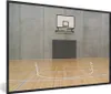 MuchoWow® Gerahmtes Poster Ein leerer Basketballplatz in Produktbild-Vorschau 1