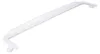 A white refrigerator handle photographed against a white background. Produktbild-Vorschau