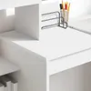 vidaXL Scrivania con ripiano bianco 100 x 40 x 90 cm Anteprima dell’immagine prodotto 4