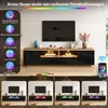 Meuble TV Merax, 180x40x46 cm, meuble bas pour téléviseurs Voir les images du produit 8