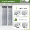TRUTZHOLM 2 x Auffahrrampen 100 x 28 cm Traglast 540 kg Alu Produktbild-Vorschau 3