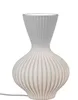 Tischlampe Keramik weiß mit Rillen 20 x 30 cm formano Produktbild-Vorschau 1