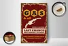 Holzschild Retro 12x18cm Gas and Oil Last chance Produktbild-Vorschau 3