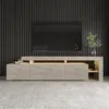 Meuble TV en bois "Beliz" - 192 x 37 x 53 cm - Travertin Voir les images du produit 2
