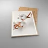 Gerahmtes Poster - Rahmen in heller Eiche - Baumwolle Makro Produktbild-Vorschau 3