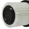 Close-up of a pleated filter with a black plastic rim. Produktbild-Vorschau