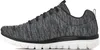 A side view of a single black and gray Skechers sneaker against a white background. Anteprima dell’immagine prodotto