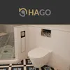 HAGO24 WC Modul Edelstahl Schwarz Einbauschrank Unterputz Produktbild-Vorschau 7