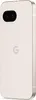 The back of a Google Pixel 9a smartphone in Porcelain color, with the Google 'G' logo embossed in the center. Produktbild-Vorschau