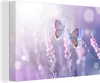 MuchoWow® - Leinwandbilder - Schmetterling - Lavendel - Produktbild-Vorschau 1
