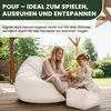 Dreamroots Bean Bag 90x90x100 cm Beanbag con schienale e Anteprima dell’immagine prodotto 5