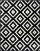 Nowoczesny czarno biały dywan do salonu 120x160cm Podgląd zdjęcia produktu 6