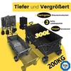 Sekey XXXL Bollerwagen Faltbar 300L 200KG Transportwagen Produktbild-Vorschau 2