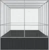 vidaXL Voliere mit Erweiterung Silber 418 x 207 x 212 cm Produktbild-Vorschau 4