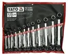 Abgewinkelter Ringschlüssel-Satz YATO 12-teilig Chrom-Vanadium YT-0398 Produktbild-Vorschau
