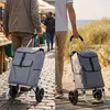 Wózek na zakupy Travelnet 40L, składany, aluminiowa rama, Podgląd zdjęcia produktu 10
