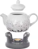 KADAX Théière 1L avec réchaud Set, Cafetière en porcelaine Voir les images du produit 4