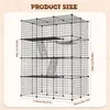 TRMLBE Cage pour chats 4 étages Grand enclos pour chats Voir les images du produit 2