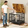 COSTWAY 80x61x64cm gabbia per cani, pieghevole, cuccia per Anteprima dell’immagine prodotto 2