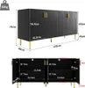 MODFU Kommode Sideboard mit goldenen Griffen und Füße- Produktbild-Vorschau 7