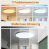Plafonnier LED blanc de 30 cm, variateur d'intensité, 3 Voir les images du produit 2