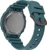 The back of a teal Casio G-Shock watch with a gray buckle is shown. Produktbild-Vorschau