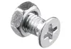 A close-up, isolated shot of a single metal screw with a hexagonal nut attached. Anteprima dell’immagine prodotto