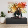 MG Design Polsterhocker Schwarz 45x160 cm - Stauraum 190L, Produktbild-Vorschau 2