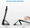 Two tablet cases shown in different stand modes, with text indicating 'Viewing & Typing Stand Mode'. Produktbild-Vorschau