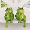 2 kusy živice Žaby Socha Vonkajšia záhradná dekorácia Socha Náhľad obrázku produktu 3