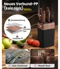 Messerblock Set 7-teilig mit Block Schwarz Edelstahl Produktbild-Vorschau 3