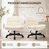 Drehstuhl Bürostuhl aus Samt, Schminkstuhl ohne Armlehnen, Produktbild-Vorschau 4