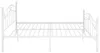 vidaXL Bett Weiß Metall 180x200 cm Produktbild-Vorschau 3