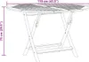 vidaXL Gartentisch Klappbar Ø 110x75 cm Massivholz Teak Produktbild-Vorschau 9