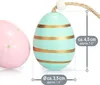 com-four® 24x Ostereier zum Aufhängen - Osterdeko aus Holz Produktbild-Vorschau 6