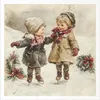 Set de papier de riz - Vintage Enfants, Noël - RSM184 - Itd Voir les images du produit 5