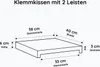 Lycce Klemmkissen mit 2 Leisten weiches Sitz-Kissen für Produktbild-Vorschau 6