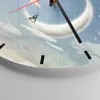 Wanduhr - Rund - Glasuhr - himmel stern - 40x40cm - Produktbild-Vorschau 5