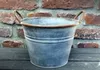 Nostalgie Pflanzkübel zinkfarben im Rost-Look, Ø 23 cm, Produktbild-Vorschau 4