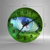 Wanduhr - Rund - Glasuhr - Computergrafik Abstraktion Produktbild-Vorschau 3