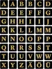 HERMA Buchstaben Sticker A-Z Folie geprägt schwarz/gold 2 Produktbild-Vorschau 5