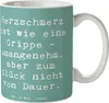 Mr. & Mrs. Panda Kaffeetasse Spruch Herzschmerz Grippe - Produktbild-Vorschau 1