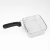 A close-up studio shot of a deep fryer basket with a black handle against a white background. Produktbild-Vorschau