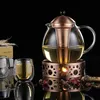 théière en bronze de 1500 ml avec réchaud et Voir les images du produit 7