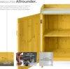 Zahradní stůl s podstavnou skříňkou - hnědý Náhled obrázku produktu 6