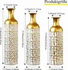 okwish 3-teiliges Metallvasen Standvasen-Set Blumenvase Produktbild-Vorschau 6
