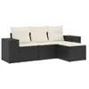 The Living Store 4-tlg. Garten-Sofagarnitur mit Kissen Produktbild-Vorschau 3