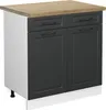 Küchenunterschrank Vicco R-Line Anthrazit Landhaus 80 cm , Produktbild-Vorschau 5